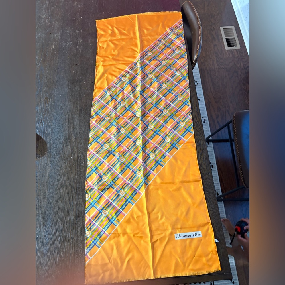 Christian Dior silk Scarf - AUTHENTIC - Picture 5 of 6